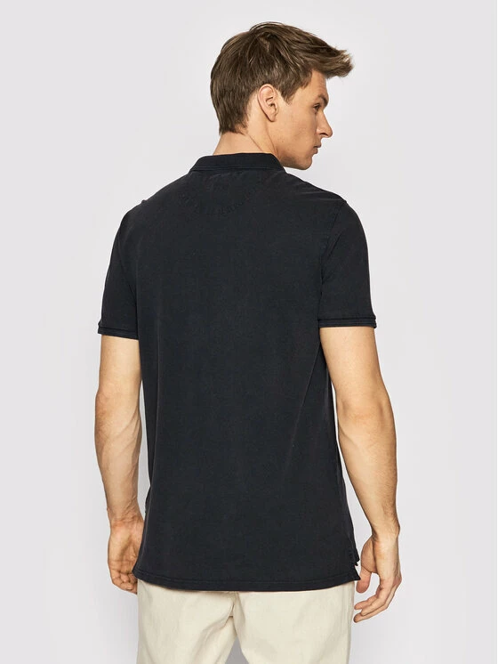 Ολοκαίνουργιο 😀 Only & Sons Άνδρες Μπλούζες Polo Polo Travis 22021769 Σκούρο μπλε Slim Fit 😍 - Image 3