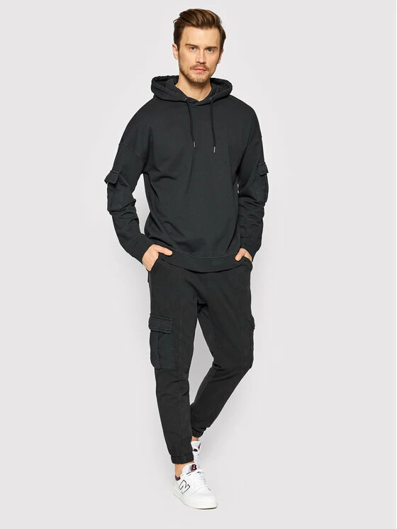 Καλύτερη πώληση 💯 Only & Sons Άνδρες Μπλούζες Χωρίς Φερμουάρ Μπλούζα Kolton 22021745 Μαύρο Relaxed Fit 🥰 - Image 2