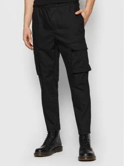 Φτηνός 🧨 Only & Sons Άνδρες Υφασμάτινα Παντελόνια Παντελόνι υφασμάτινο Rod 22021457 Μαύρο Cropped Fit 🌟