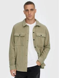 Νέος ⭐ Only & Sons Άνδρες Μεταβατικά Μπουφάν Μπουφάν μεταβατικό Nikolai 22022706 Πράσινο Regular Fit 😉