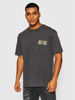 Ολοκαίνουργιο ✔️ Only & Sons Άνδρες T-shirts T-Shirt Guns N' Roses 22021465 Γκρι Relaxed Fit 👍