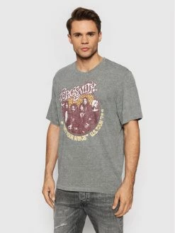 Ολοκαίνουργιο ✔️ Only & Sons Άνδρες T-shirts T-Shirt Aerosmith 22020823 Γκρι Regular Fit 👍