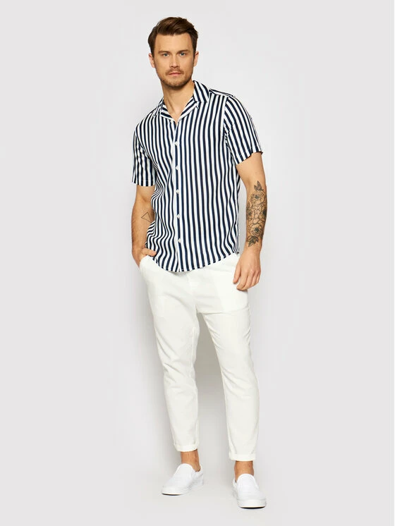 Flash Sale 🔔 Only & Sons Άνδρες Casual Πουκάμισα Πουκάμισο Wayne 22013267 Σκούρο μπλε Regular Fit 🤩 - Image 2