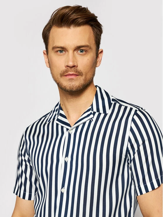 Flash Sale 🔔 Only & Sons Άνδρες Casual Πουκάμισα Πουκάμισο Wayne 22013267 Σκούρο μπλε Regular Fit 🤩 - Image 4