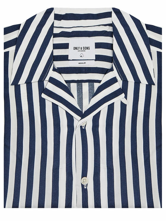 Flash Sale 🔔 Only & Sons Άνδρες Casual Πουκάμισα Πουκάμισο Wayne 22013267 Σκούρο μπλε Regular Fit 🤩 - Image 5