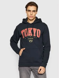 Προϋπολογισμός 🎉 Only & Sons Άνδρες Μπλούζες Χωρίς Φερμουάρ Μπλούζα Tokyo 22022762 Σκούρο μπλε Regular Fit ✔️