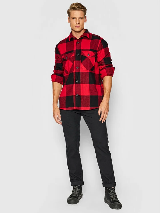 Η καλύτερη συμφωνία 👍 Only & Sons Άνδρες Casual Πουκάμισα Πουκάμισο Milo 22019854 Κόκκινο Relaxed Fit 🎉 - Image 2