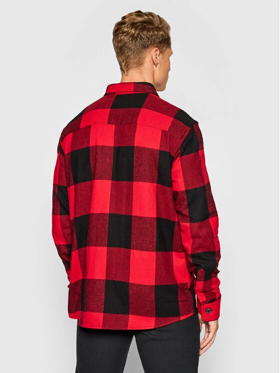 Η καλύτερη συμφωνία 👍 Only & Sons Άνδρες Casual Πουκάμισα Πουκάμισο Milo 22019854 Κόκκινο Relaxed Fit 🎉 - Image 3