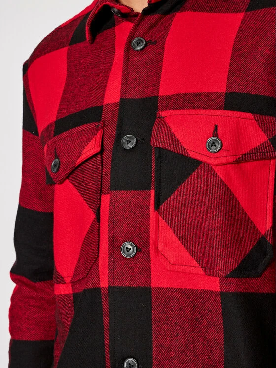 Η καλύτερη συμφωνία 👍 Only & Sons Άνδρες Casual Πουκάμισα Πουκάμισο Milo 22019854 Κόκκινο Relaxed Fit 🎉 - Image 4