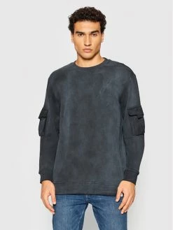 Προώθηση 👏 Only & Sons Άνδρες Μπλούζες Χωρίς Φερμουάρ Μπλούζα Nino 22019096 Γκρι Regular Fit ✨