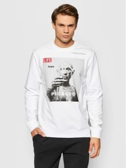 Κουπόνι 🔔 Only & Sons Άνδρες Μπλούζες Χωρίς Φερμουάρ Μπλούζα Picasso 22020774 Λευκό Regular Fit 🔔