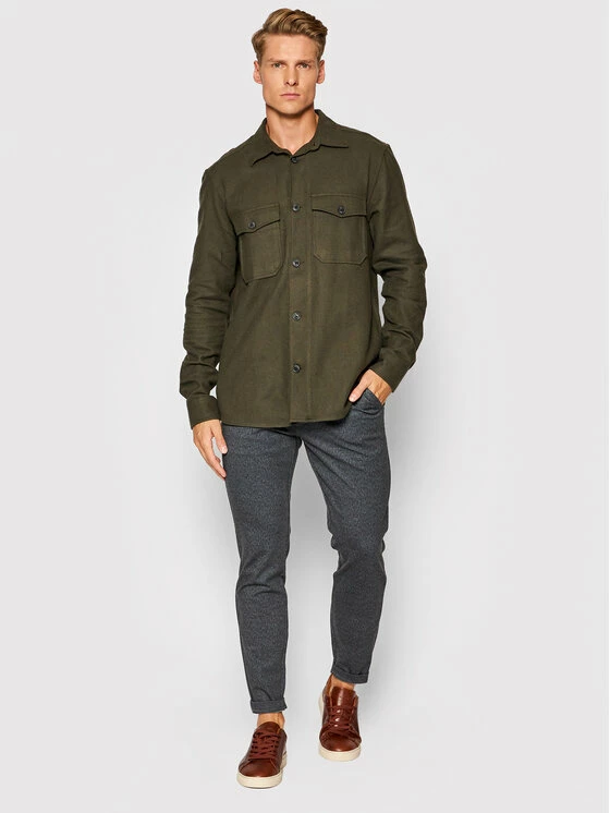 Ολοκαίνουργιο 😉 Only & Sons Άνδρες Casual Πουκάμισα Πουκάμισο Milo 22020603 Πράσινο Regular Fit 🔔 - Image 2