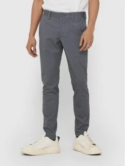 Καλύτερες κριτικές για 🧨 Only & Sons Άνδρες Υφασμάτινα Παντελόνια Παντελόνι υφασμάτινο Mark 22018649 Γκρι Regular Fit 🎉