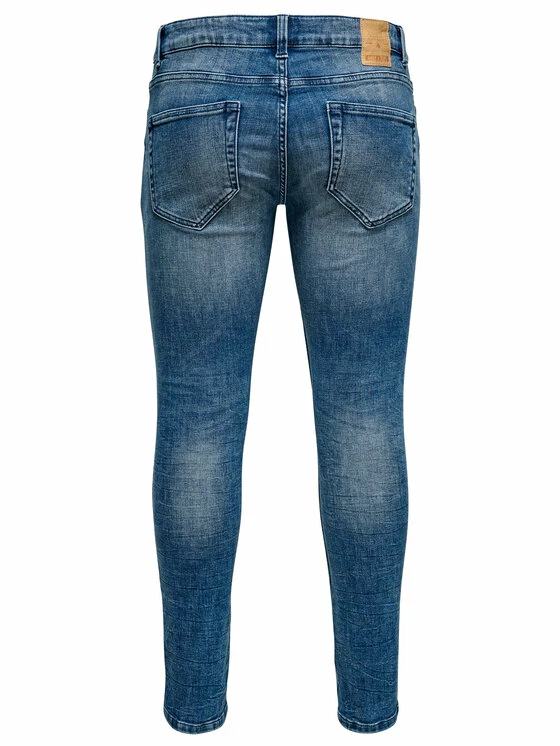 Το φθηνότερο 🧨 Only & Sons Άνδρες Τζιν Warp 22013620 Σκούρο μπλε Skinny Fit 👏 - Image 6