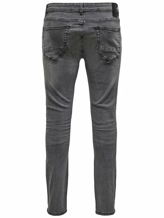 Εξοδος 💯 Only & Sons Άνδρες Τζιν Warp 22012051 Γκρι Skinny Fit ✔️ - Image 5