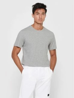 Κουπόνι 😀 Only & Sons Άνδρες T-shirts T-Shirt Matt 22002973 Γκρι Regular Fit ⌛