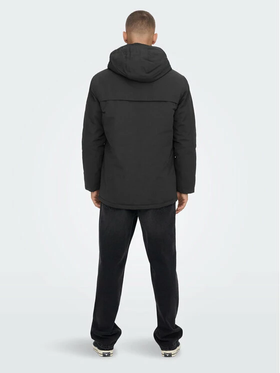 Συμφωνίες 🎉 Only & Sons Άνδρες Μπουφάν Παρκά Parka Jayden 22022654 Μαύρο Regular Fit 🎁 - Image 3