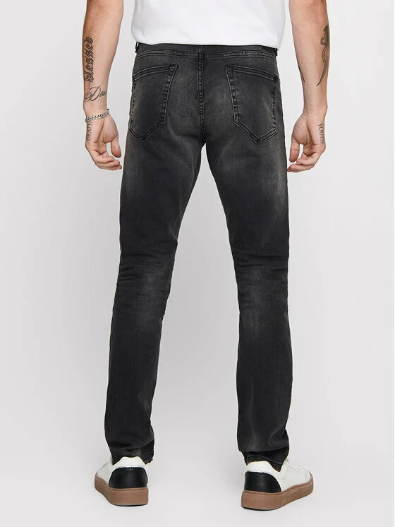 Εκπτωση 💯 Only & Sons Άνδρες Τζιν Loom 22010447 Μαύρο Slim Fit 😀 - Image 4