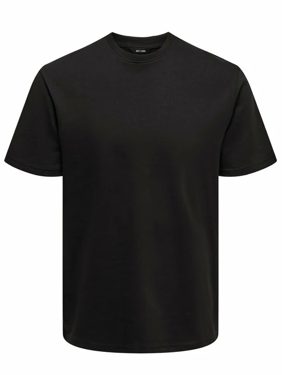 Κουπόνι 😉 Only & Sons Άνδρες T-shirts T-Shirt Anel 22019359 Μαύρο Regular Fit 👍 - Image 5