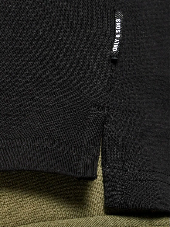 Συμφωνίες ✨ Only & Sons Άνδρες T-shirts T-Shirt Millenium 22018866 Μαύρο Regular Fit ✨ - Image 4