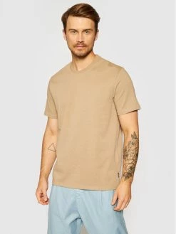 Εξοδος 👍 Only & Sons Άνδρες T-shirts T-Shirt Anel 22019359 Καφέ Regular Fit ❤️