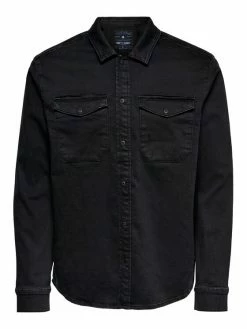 Καλύτερες κριτικές για 🔥 Only & Sons Άνδρες Casual Πουκάμισα Πουκάμισο Billy 22018181 Μαύρο Regular Fit 😉