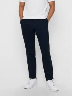 Flash Sale ⭐ Only & Sons Άνδρες Παντελόνια Chinos Παντελόνι Chino Mark 22017711 Σκούρο μπλε Tapered Fit 💯