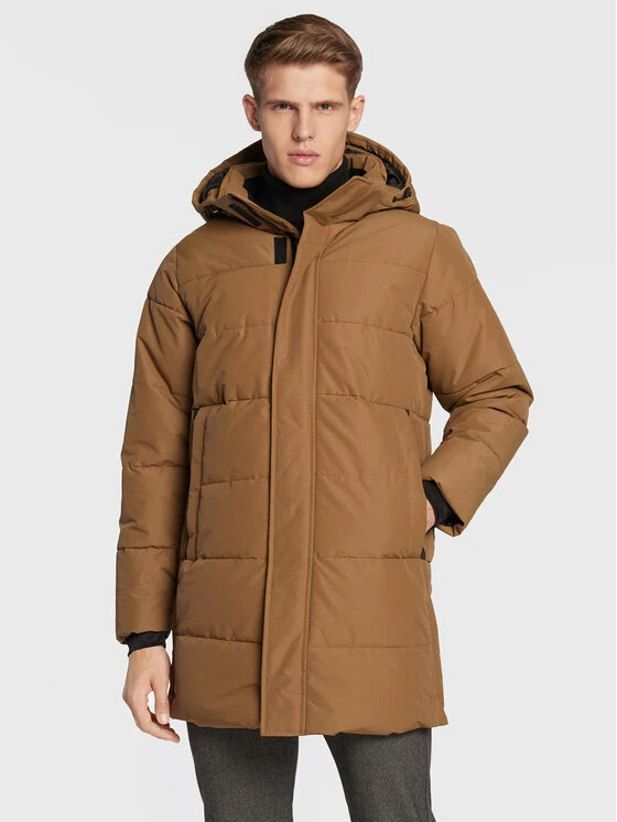 Εκπτωση 🤩 Only & Sons Άνδρες Πουπουλένια Μπουφάν Μπουφάν πουπουλένιο Carl Long Qualited 22020156 Καφέ Regular Fit 🔥