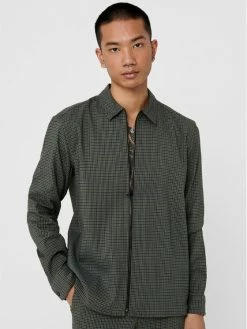 Flash Sale 🔔 Only & Sons Άνδρες Casual Πουκάμισα Πουκάμισο Elyas 22017551 Γκρι Regular Fit 👏