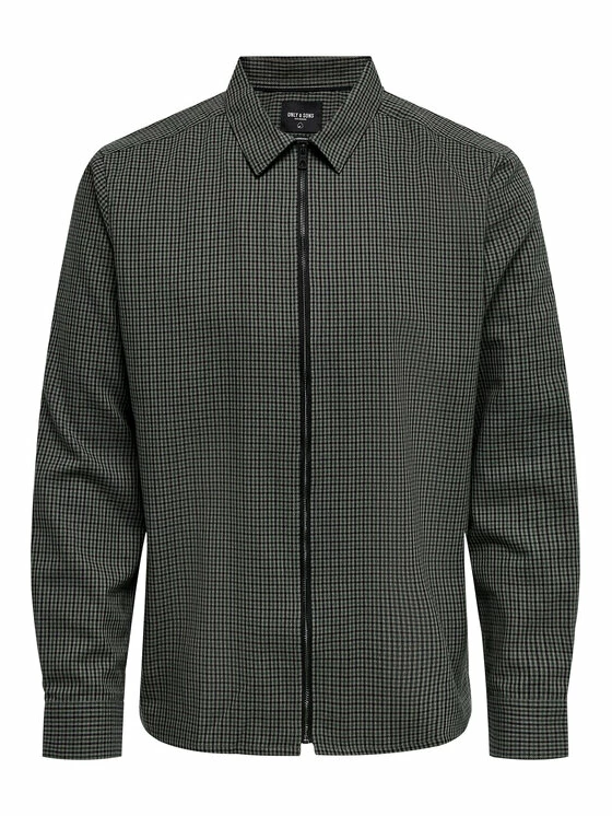 Flash Sale 🔔 Only & Sons Άνδρες Casual Πουκάμισα Πουκάμισο Elyas 22017551 Γκρι Regular Fit 👏 - Image 5