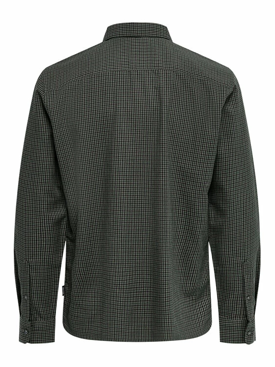 Flash Sale 🔔 Only & Sons Άνδρες Casual Πουκάμισα Πουκάμισο Elyas 22017551 Γκρι Regular Fit 👏 - Image 6