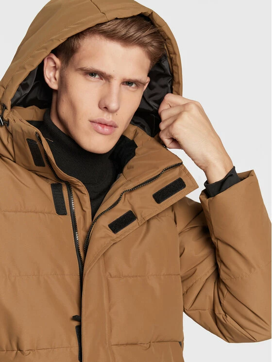 Εκπτωση 🤩 Only & Sons Άνδρες Πουπουλένια Μπουφάν Μπουφάν πουπουλένιο Carl Long Qualited 22020156 Καφέ Regular Fit 🔥 - Image 4