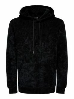 Προϋπολογισμός 🤩 Only & Sons Άνδρες Μπλούζες Χωρίς Φερμουάρ Μπλούζα Kyle 22023616 Μαύρο Regular Fit 🤩