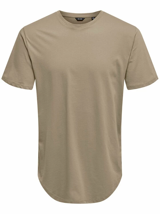 Ολοκαίνουργιο 🧨 Only & Sons Άνδρες T-shirts T-Shirt Matt 22002973 Μπεζ Regular Fit ✨ - Image 5