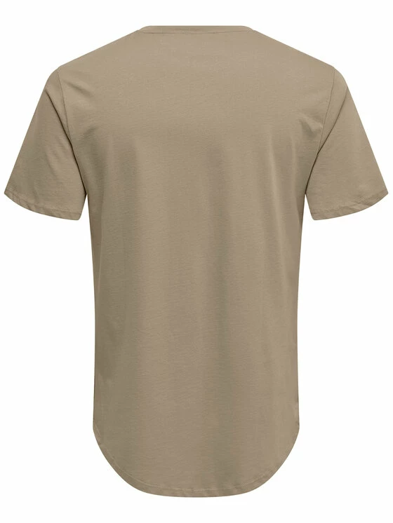 Ολοκαίνουργιο 🧨 Only & Sons Άνδρες T-shirts T-Shirt Matt 22002973 Μπεζ Regular Fit ✨ - Image 6