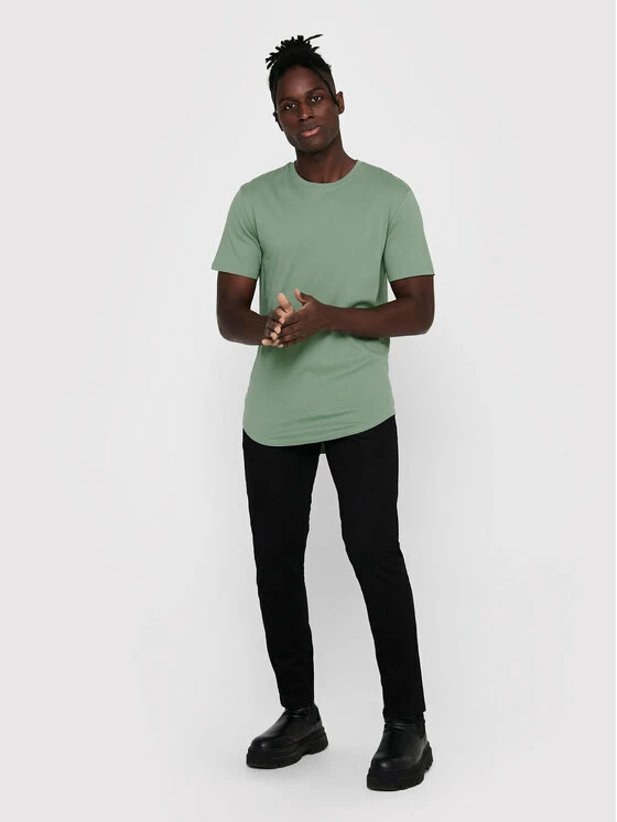 Καλύτερη πώληση 🧨 Only & Sons Άνδρες T-shirts T-Shirt Matt 22002973 Πράσινο Regular Fit 🎁 - Image 2