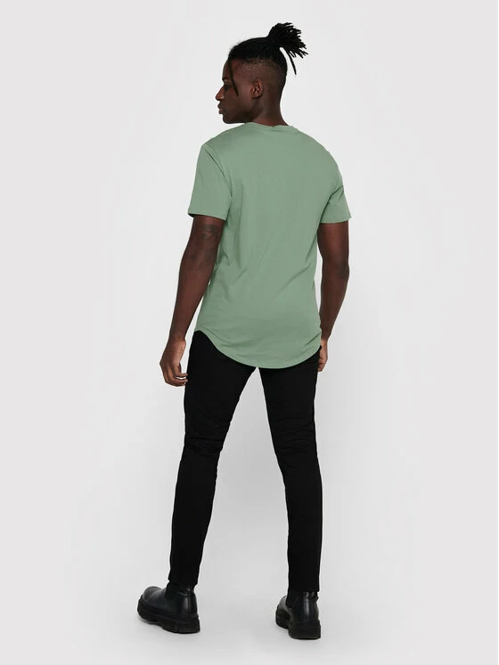 Καλύτερη πώληση 🧨 Only & Sons Άνδρες T-shirts T-Shirt Matt 22002973 Πράσινο Regular Fit 🎁 - Image 3