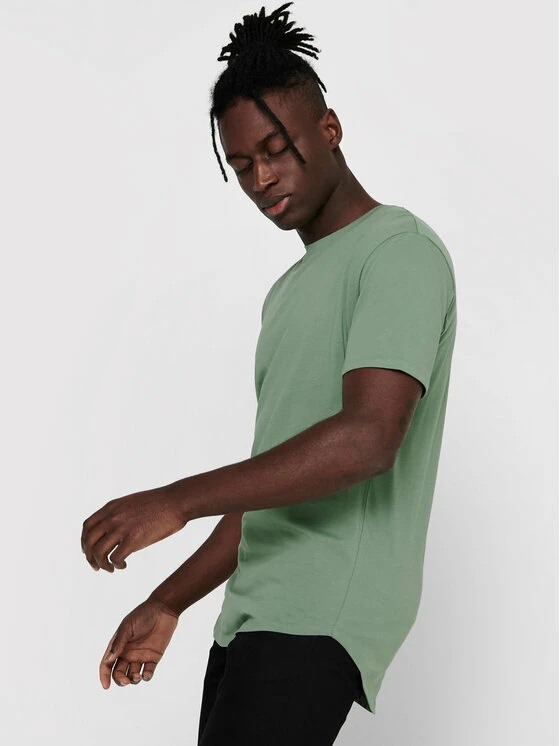 Καλύτερη πώληση 🧨 Only & Sons Άνδρες T-shirts T-Shirt Matt 22002973 Πράσινο Regular Fit 🎁 - Image 4