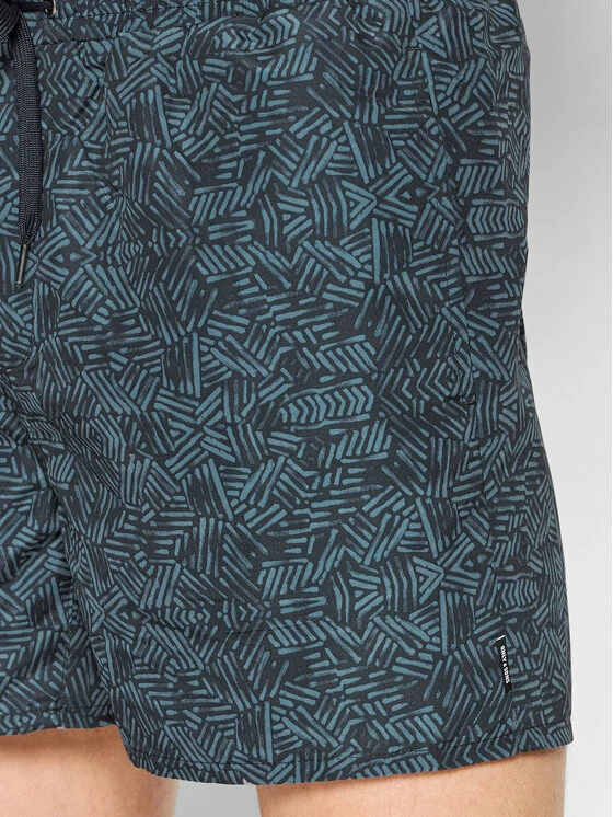 Νέος 🔥 Only & Sons Άνδρες Σορτς κολύμβησης Ted 22021838 Σκούρο μπλε Regular Fit 🛒 - Image 4