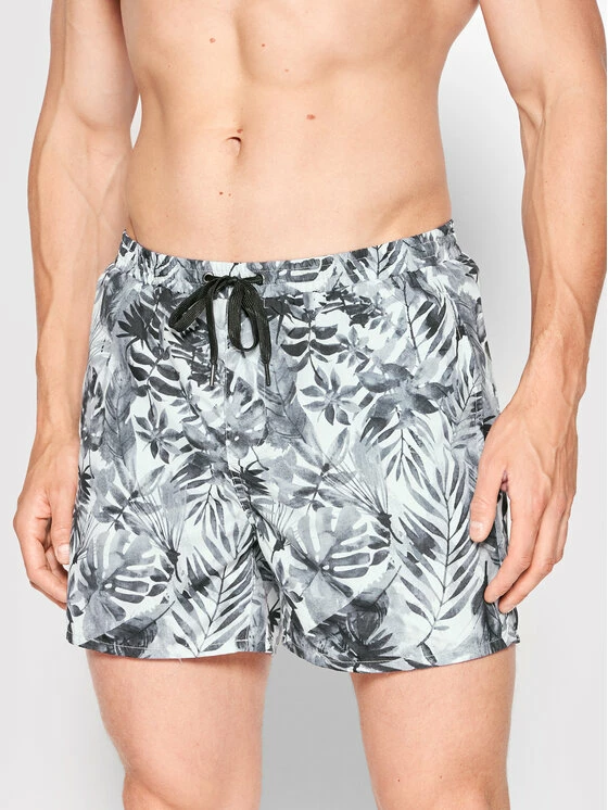 Νέος ⌛ Only & Sons Άνδρες Σορτς κολύμβησης Ted 22021837 Γκρι Regular Fit ⌛