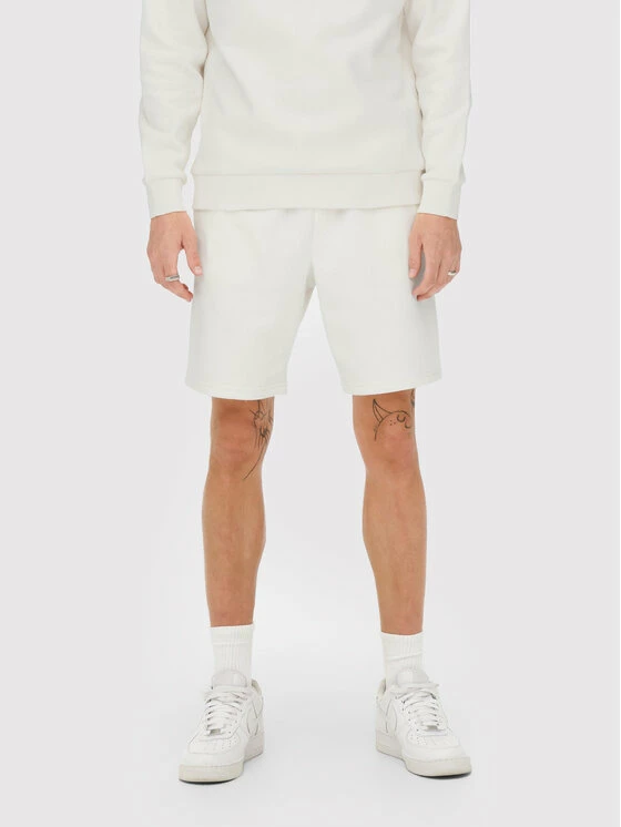 Best Pirce 👏 Only & Sons Άνδρες Αθλητικά Σορτς Αθλητικό σορτς Ceres 22019490 Λευκό Regular Fit ✔️