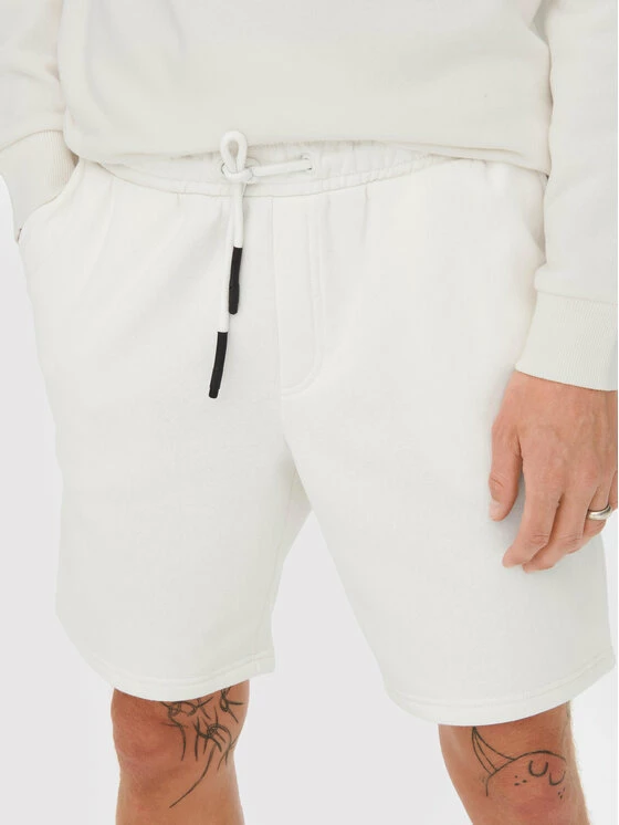 Best Pirce 👏 Only & Sons Άνδρες Αθλητικά Σορτς Αθλητικό σορτς Ceres 22019490 Λευκό Regular Fit ✔️ - Image 4