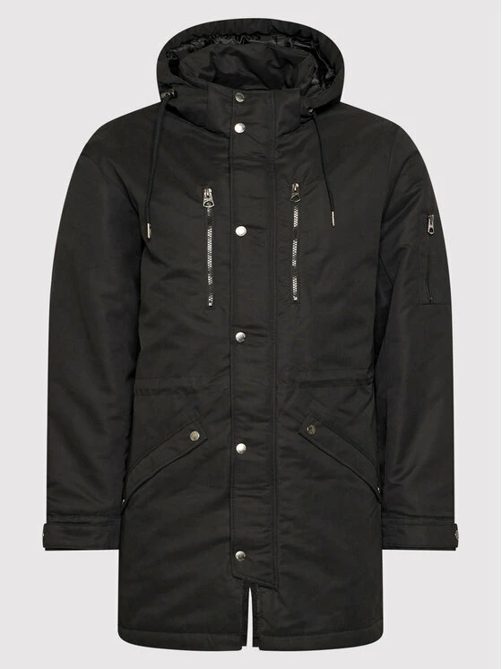 Νέος 😉 Only & Sons Άνδρες Μπουφάν Παρκά Parka Klaus 22019700 Μαύρο Regular Fit 😀 - Image 6