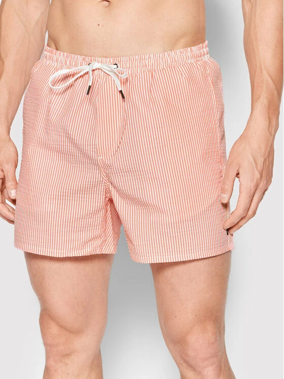 Φτηνός 🌟 Only & Sons Άνδρες Σορτς κολύμβησης Ted 22021841 Ροζ Regular Fit 🔥