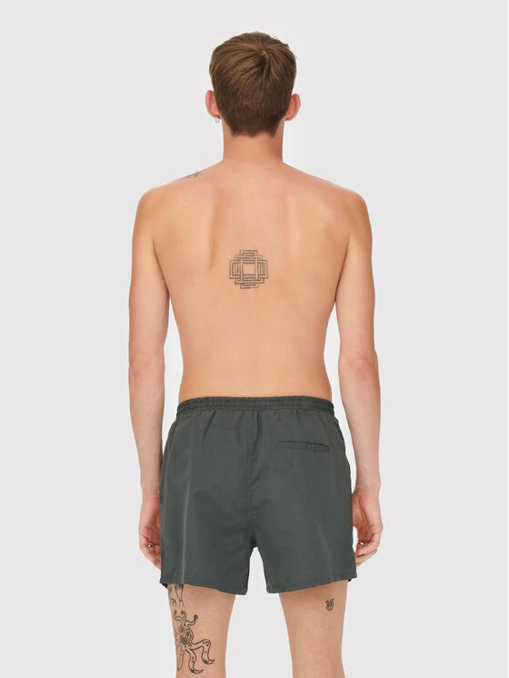 Καλύτερη πώληση ⭐ Only & Sons Άνδρες Σορτς κολύμβησης Ted 22021832 Γκρι Regular Fit ✔️ - Image 2