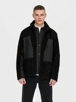 Κουπόνι 🎁 Only & Sons Άνδρες Μεταβατικά Μπουφάν Μπουφάν μεταβατικό Villads 22022512 Μαύρο Regular Fit ⌛