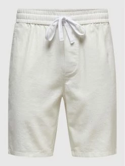 Πολύ καλή προσφορά 🧨 Only & Sons Άνδρες Υφασμάτινα Σορτς Σορτς υφασμάτινο Linus 22021824 Λευκό Regular Fit ❤️