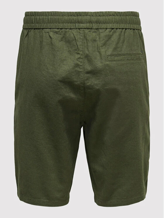 Φτηνός 👍 Only & Sons Άνδρες Υφασμάτινα Σορτς Σορτς υφασμάτινο Linus 22021824 Πράσινο Regular Fit ⌛ - Image 6