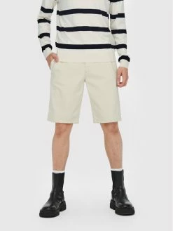 Καλύτερες κριτικές για ❤️ Only & Sons Άνδρες Τζιν Σορτς Τζιν σορτσάκια Savi 22021818 Μπεζ Regular Fit 🤩