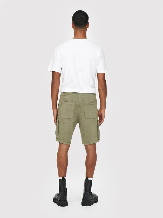 Καλύτερη πώληση ❤️ Only & Sons Άνδρες Αθλητικά Σορτς Αθλητικό σορτς Nicky 22019126 Καφέ Regular Fit ❤️ - Image 3